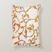 Scrollende roest accent kussen (Voorkant(Verticaal))