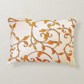 Scrollende roest accent kussen (Achterkant)