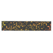 Scrollende roest en zwart medium tafelloper (Horizontaal)