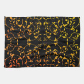 Scrollende roest en zwart theedoek (Horizontaal)