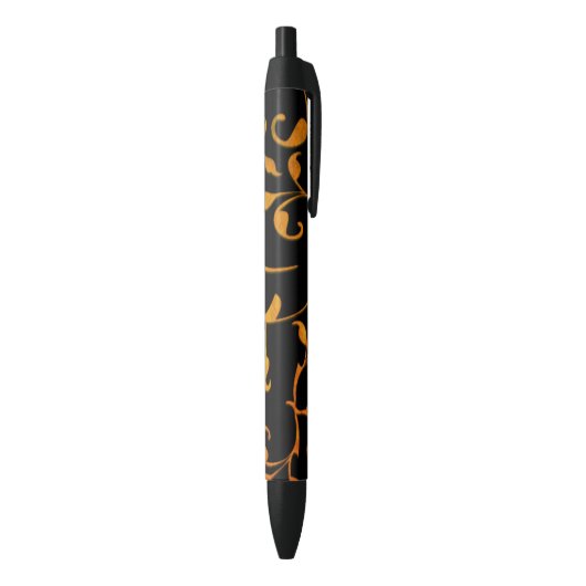 Scrollende roest en zwart zwarte inkt pen (Achterkant (Verticaal))