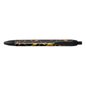 Scrollende roest en zwart zwarte inkt pen (Achterkant)