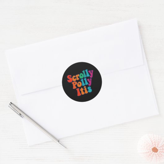 Scrollie Pollie Itis Sticker (Envelop)