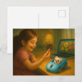 Scrolling Fairytale. Briefkaart (Voorkant / Achterkant)