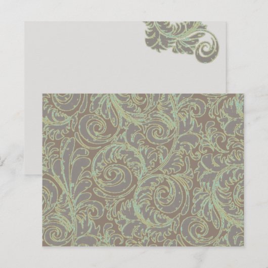 Scrolls≤6 Briefkaart Sjabloon (Voorkant / Achterkant)