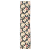 Scrolls met rozen Victoriaans stijl Korte Tafelloper (Voorkant)
