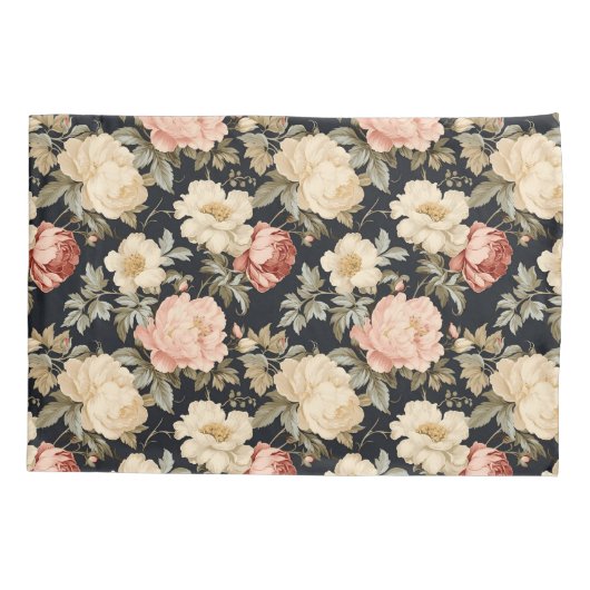 Scrolls met rozen Victoriaans stijl Kussensloop (Achterkant-Links)