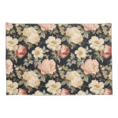 Scrolls met rozen Victoriaans stijl Kussensloop (Achterkant-Rechts)