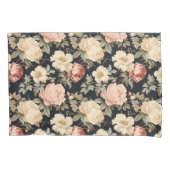 Scrolls met rozen Victoriaans stijl Kussensloop (Voorkant-Links)