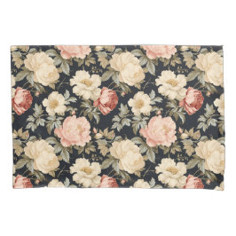 Scrolls met rozen Victoriaans stijl Kussensloop