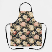 Scrolls met rozen Victoriaans stijl Schort (Voorkant)