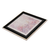 Scrolls met rozen Victoriaans stijl Tegeltje (Zijkant)