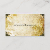 Scrolls Steampunk Wedding Website Kaart (Achterkant)