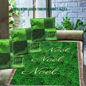 Scrollwork Green Deken