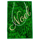 Scrollwork Green Gift Bag Medium Cadeauzakje (Voorkant)