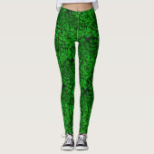 Scrollwork Green Leggings (Voorkant)