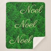 Scrollwork Green Sherpa Blanket Deken (Voorkant)