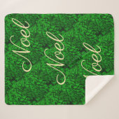 Scrollwork Green Sherpa Blanket Sherpa Deken (Voorkant (horizontaal))