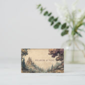 Scrollwork Sprookjeskasteel Visitekaartje (Staand voorkant)