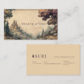 Scrollwork Sprookjeskasteel Visitekaartje (Voorkant / Achterkant)