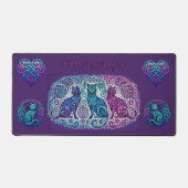 Scrolly 3 katten bureaumat (Voorkant)