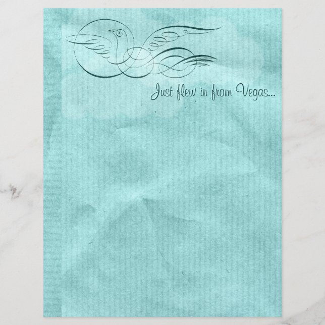 Scrolly Bird (Persoonlijk plakboekpapier) (Voorkant)