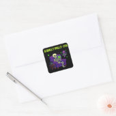 Scrolly Polly-Itis – 99% Content, 1% Awareness Vierkante Sticker (Envelop)