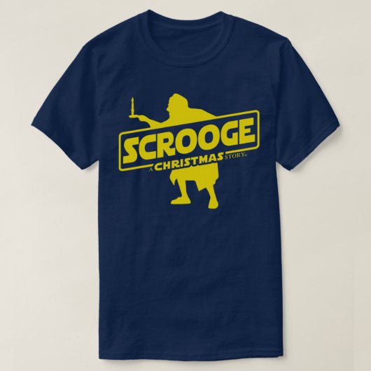 Scrooge A Christmas oud verhaal Charles Dickens T-shirt (Design voorkant)
