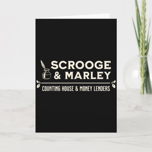 Scrooge And Marley Counting House Ens Kaart (Voorkant)