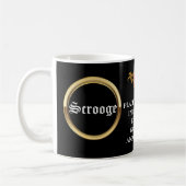 SCROOGE "Bah Humbug!" Gepersonaliseerd kerstcadeau Koffiemok (Links)