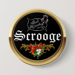 SCROOGE "Bah Humbug!" Mistseltak Kerst Speldje