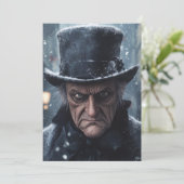 Scrooge Christmas-Wenskaart (Staand voorkant)