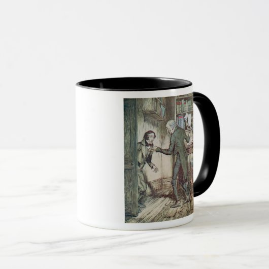 Scrooge en Bob Cratchit Mok (Voorkant rechts)