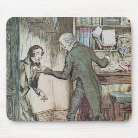 Scrooge en Bob Cratchit Muismat (Voorkant)