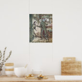 Scrooge en Bob Cratchit Poster (Keuken)