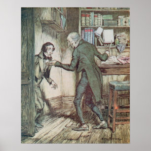 Scrooge en Bob Cratchit Poster