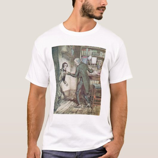 Scrooge en Bob Cratchit T-shirt (Voorkant)