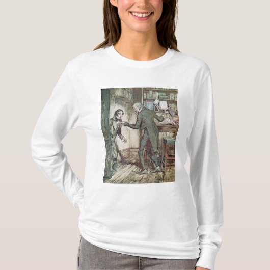 Scrooge en Bob Cratchit T-shirt (Voorkant)
