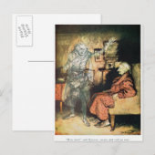 Scrooge en de Ghost van Marley Briefkaart (Voorkant / Achterkant)