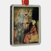 Scrooge en de Ghost van Marley Metalen Ornament (Rechts)