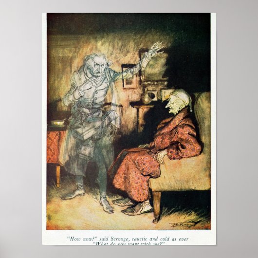 Scrooge en de Ghost van Marley Poster (Voorkant)