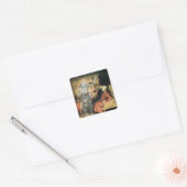 Scrooge en de Ghost van Marley Vierkante Sticker (Envelop)