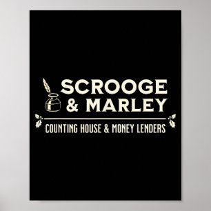 Scrooge En Marley Kantoor Engels Poster