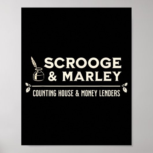 Scrooge En Marley Kantoor Engels  Poster (Voorkant)