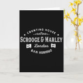 Scrooge en Marley Kantoor Kerstlied Kaart (Gele Bloem)