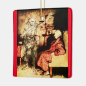 Scrooge en Marley Keramisch Ornament (Links)