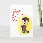 Scrooge en SweetHart - Gevouwen Wenskaart Kaart (Achterkant)