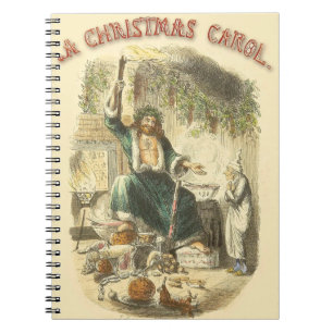 Scrooge Geest van Kerstmis Victorian Notitieboek