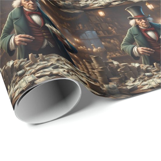 Scrooge-inpakpapier Cadeaupapier (Rol Hoek)
