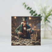 Scrooge Kerstkaart (Staand voorkant)